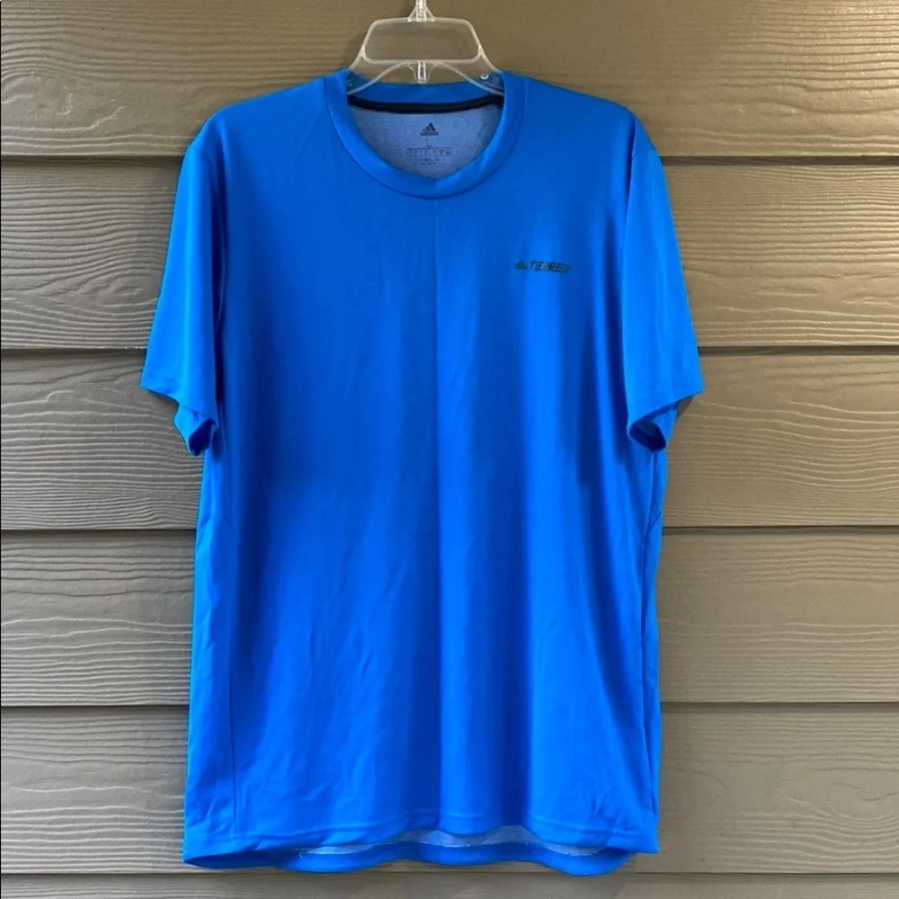 Adidas Terrex Men's Vibrant Blue Tee Shirt Size L